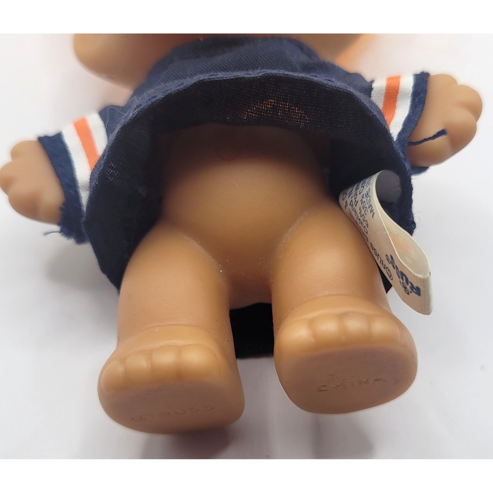 Vtg Rare Russ Troll Doll Chicago Bears Team NFL Tag Orange Hair 1990s Football - Picture 5 of 9